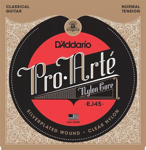 Cuerdas D´addario Pro Arte Made In Usa Dadario Ej45