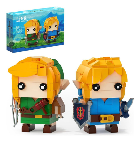 Set De Construcción Link Con Espada Maestra Y Escudo Hylian