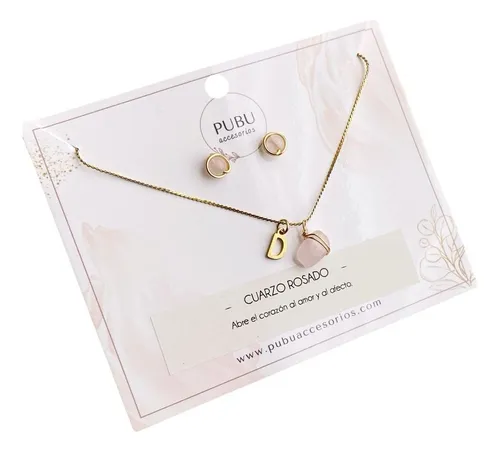 comprar Cadenas Con Letra Iniciales. Mas Regalo (topos En Cuarzo)