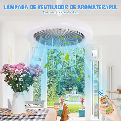 Ventilador De Techo Con Control Remoto Lámpara-ventilador Multifuncional Con Tres Tonos De Luz Ajustables Para Dormitorios Y Salones.