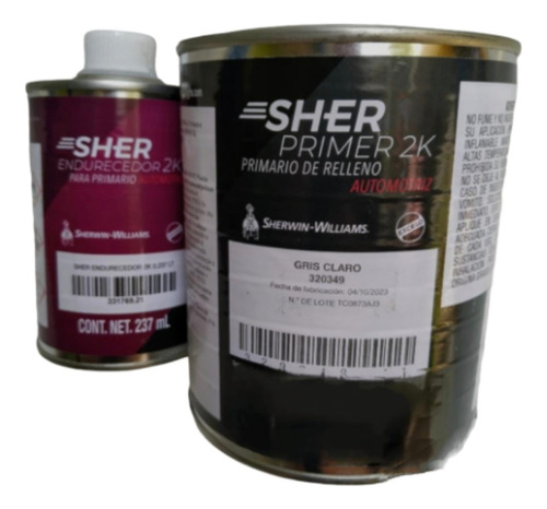 Sher Primer 2k Sherwin Williams1litro Con Catalizador