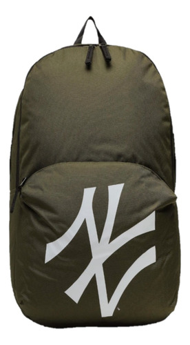 Mochila New York Yankees Logonew Era 60240058 Color Verde Musgo Diseño De La Tela Liso