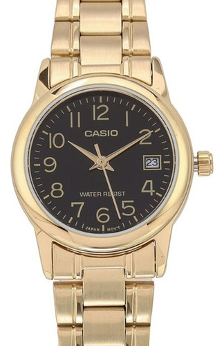 Relógio Feminino Casio Ltp-v002g 1bu Dourado Analógico