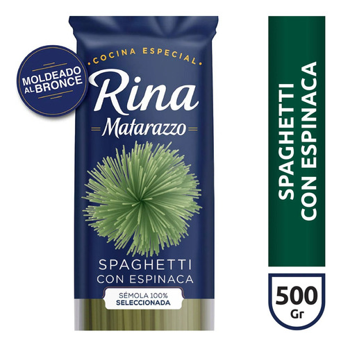 Fideos Rina Espinaca Spaghetti Matarazzo De 500 Gr 