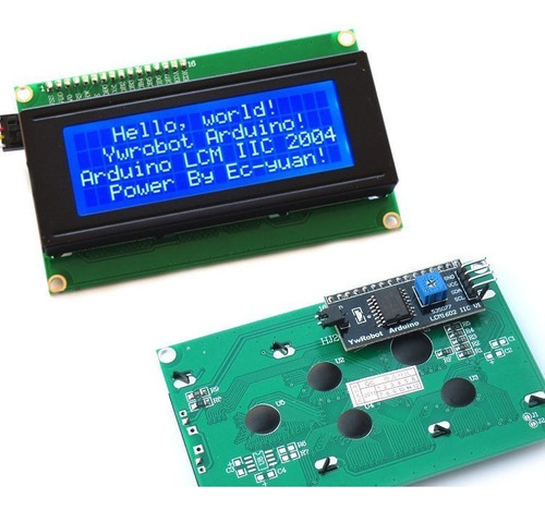 Lcd 20x4 Modulo Serial I2c Arduino Azul