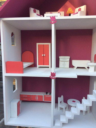 Casita De Muñecas Barbie Amueblada ,divinas!!!!