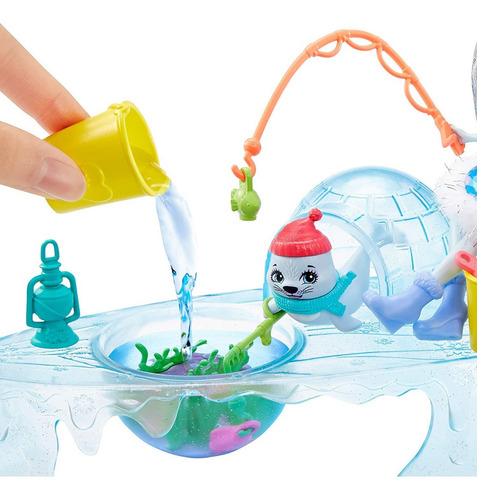Enchantimals Pesca De Hielo Iglú Con Sashay Seal Y Blubber