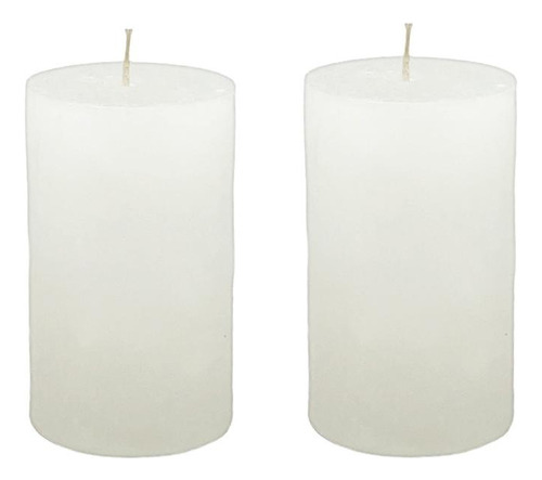 Velas Cilindrica Parafina 6x10 Cm Pack X5 