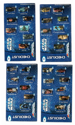Star Wars Pepsi Cards Episodio 1 Lote De 27 Tarjetas