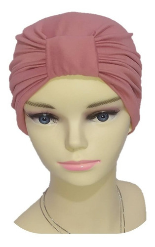 5 Turbantes Gorros Oncológicos Para Mujer Dama, Alopecia Color Negro-#43-marino-verde-palo De Rosa Osc
