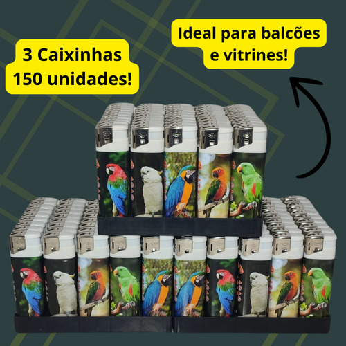 Kit 4 Caixas Isqueiiro Eletronico Revenda Atacado Coloridos