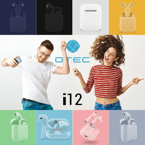 Imagen 4 de 8 de Auriculares Bluetooth Táctil I12 Ios Android + Silicona Otec