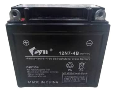 Baterìa 12 V 7 Ah Tyn 12n7-4b 137x76x124 (moto, Carros, Ups)