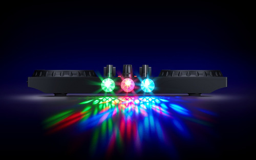 Controlador Dj Numark Party Mix 2 Con Luces Led Integradas Negro