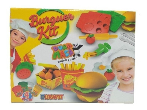 Imagen 2 de 4 de Dura Masa Burger Kit Arma Tu Hamburguesa Duravit E.full
