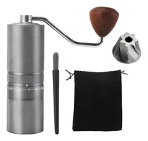 Comprar 7 Regulagens moedor Café Mó Inox Ajuste Externo Alumínio Cnc Cor Cinza INICO MJ-60X CNC Edition