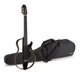 Guitarra Yamaha Silent Slg200ntbl Nylon Negra Transparente