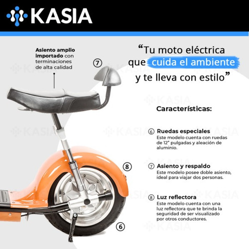 Moto Electrica Citycoco Kasia Fortius Certificado Eec
