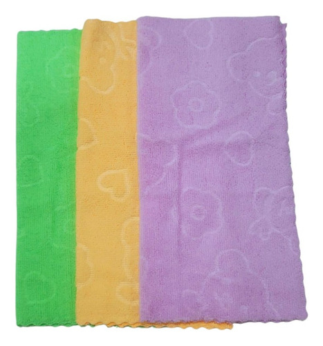 Pack 3 Paños Limpieza Microfibra 29x29 Cm Suave Absorbente