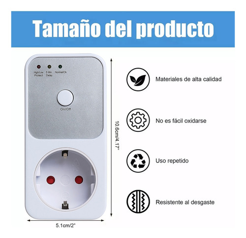Protector De Voltaje Toma Electrica Frigorifico