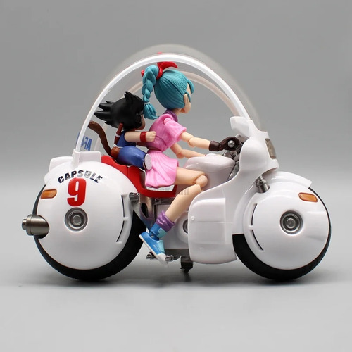 Dragon Ball Motocicleta ,bulma Y Goku (tipo Shf) V2 (Usado)