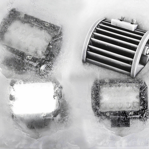 Imagen 10 de 10 de 2 Faros Reflector Auxiliar Led 60w Spot Luz Blanca 4x4 A-vip