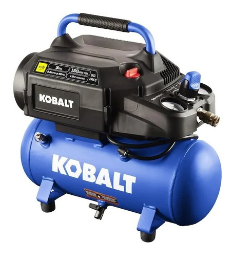 Compresor Kobalt 3 Galones, Electrico, Portatil, Un Tiempo