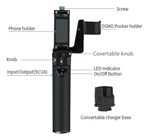 Smatree Handheld Holder, Compatible With Dji Osmo Pocket 2