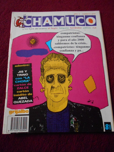 El Chamuco #1 Revista Antigua Mexicana Frankenstein Tipo Mad