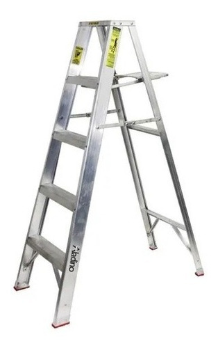 Imagen 1 de 3 de Escalera Tijera Aluminio 1,51m 5 Tramos Estándar Aladino