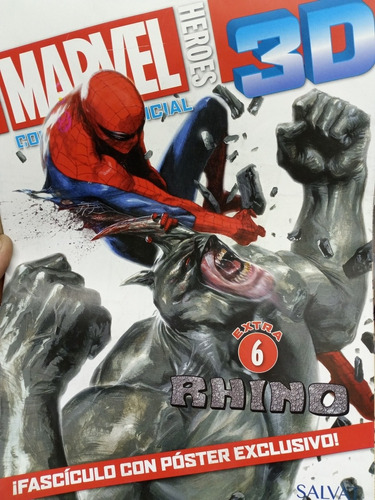 Especial Figuras Marvel 3d - Rhino S/ Abrir C/ Revista