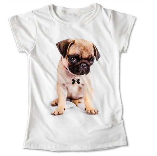 Blusa Dama Niña Perro Pug Playera Mascota #882