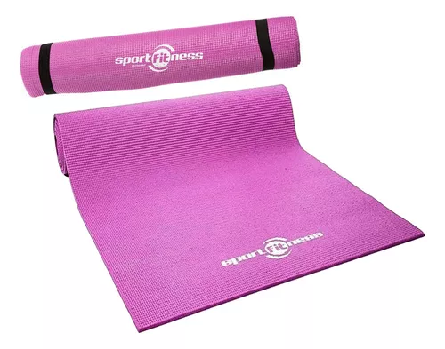 Colchoneta Mat Yoga Pilates Sportfitness Abdominales 6mm Gym Color Violeta