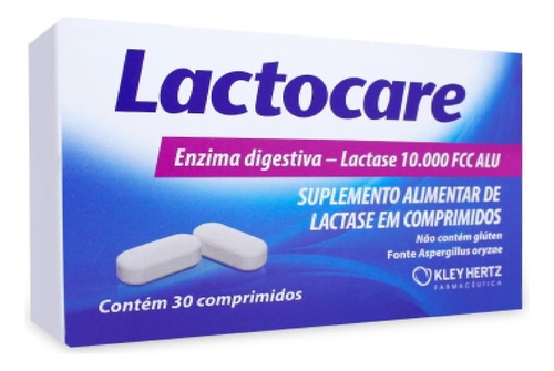 Lactocare Enzima Digestiva Lactase Tolerancia A Lactose 30cp