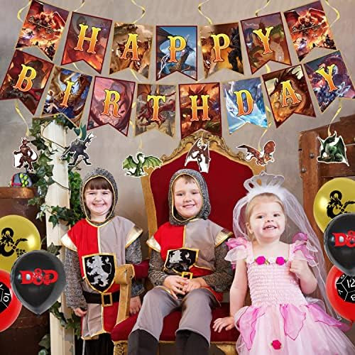 Decoración De Fiesta De Cumpleaños De Mazmorras Y Dragones,