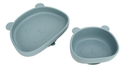 Plato De Alimentación Para Bebés Con Ventosa En Forma De Pan