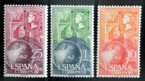 España, Serie Ed. 1597-97 Día Sello 1964 Mint L8801