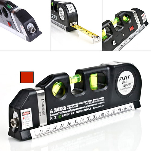 Herramienta 3 En1 Nivel Huincha Laser Multiuso Construccion