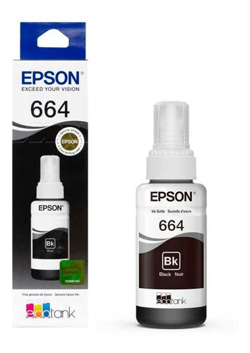 Epson T664-negro-l380 386 395 396 495 606 656 1455