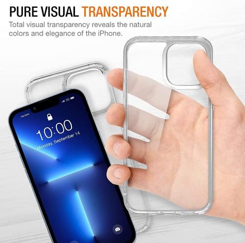 Imagen 5 de 9 de Funda Protectora Case Cojín Híbrido De Tpu iPhone 13 Pro Max