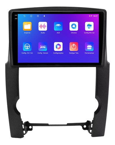 Multimidia Kia Sorento 09/12 9p Android Carplay 4/64gb + Ré