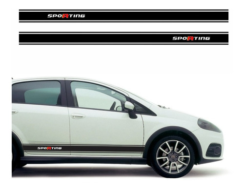 Adesivo Faixa Lateral Fiat Punto Sporting Imp136