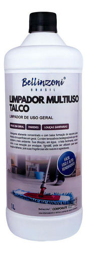 Detergente Concentrado Limpador Multiuso Talco Bellinzoni 1l