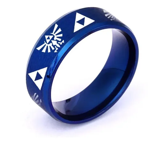 Anillo Zelda Metalico Azul The Legend Of Zelda
