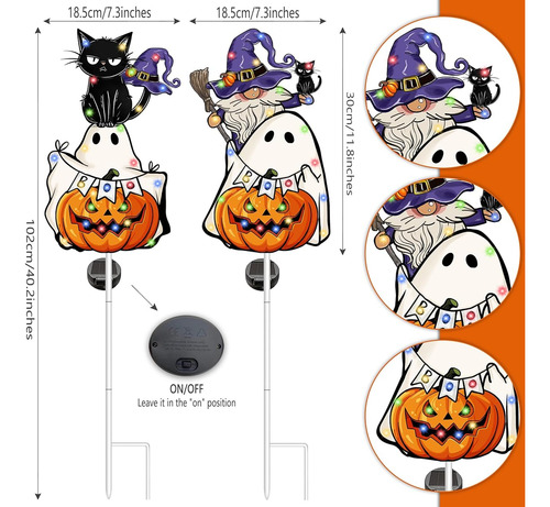 Decoraciones De Halloween Al Aire Libre Con Luces Solares