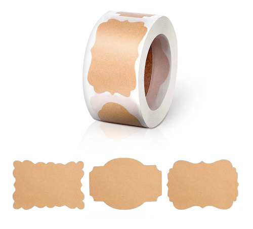 Brown Labels For Handmade Items Craft Paper Jars Roll Of
