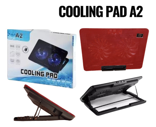 Cooler Ro Laptop A2 Portátil 2 Ventiladores 17 Pulgadas Cool