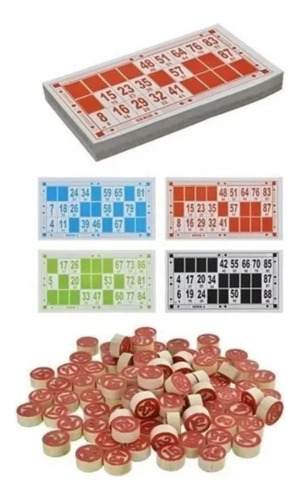 Juego Loteria Lota Bingo Clasico Numeros De Madera