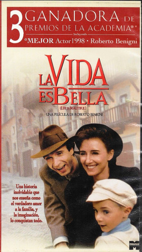 La Vida Es Bella - Película De Roberto Benigni - 1998 - Vhs