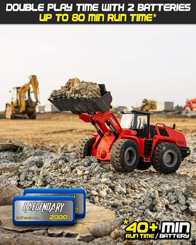 Imagen 5 de 6 de Tractor Radio Control A Escala 1:14 C/ 22 Canales Full Metal